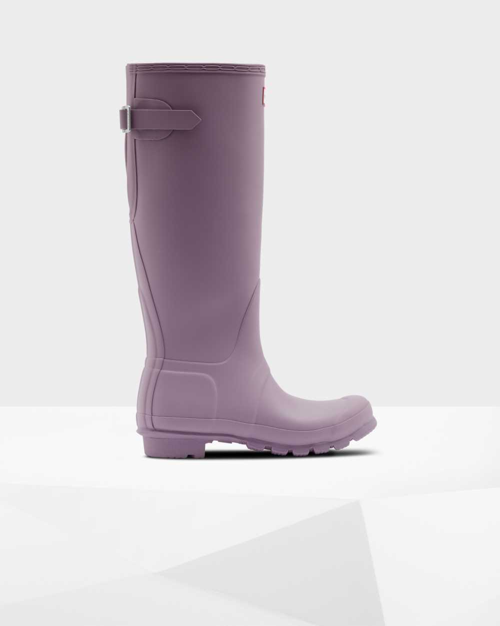Hunter Women's Original Tall Back Adjustable Tall Wellington Boots Purple,GDKJ05396